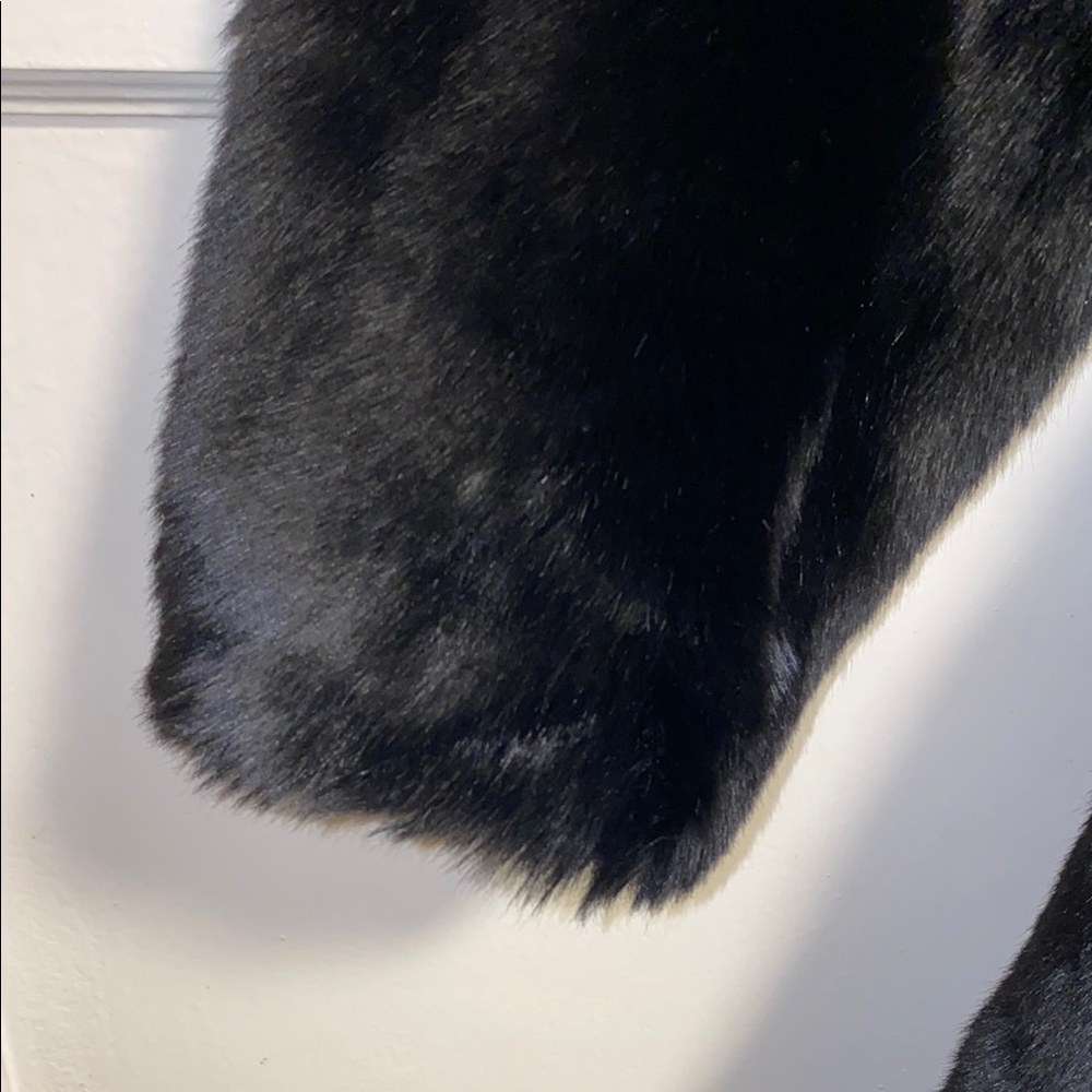 H&M Size 4 Black Teddy Jacket Luxurious Fluffy Faux Fur - Picture 11 of 16